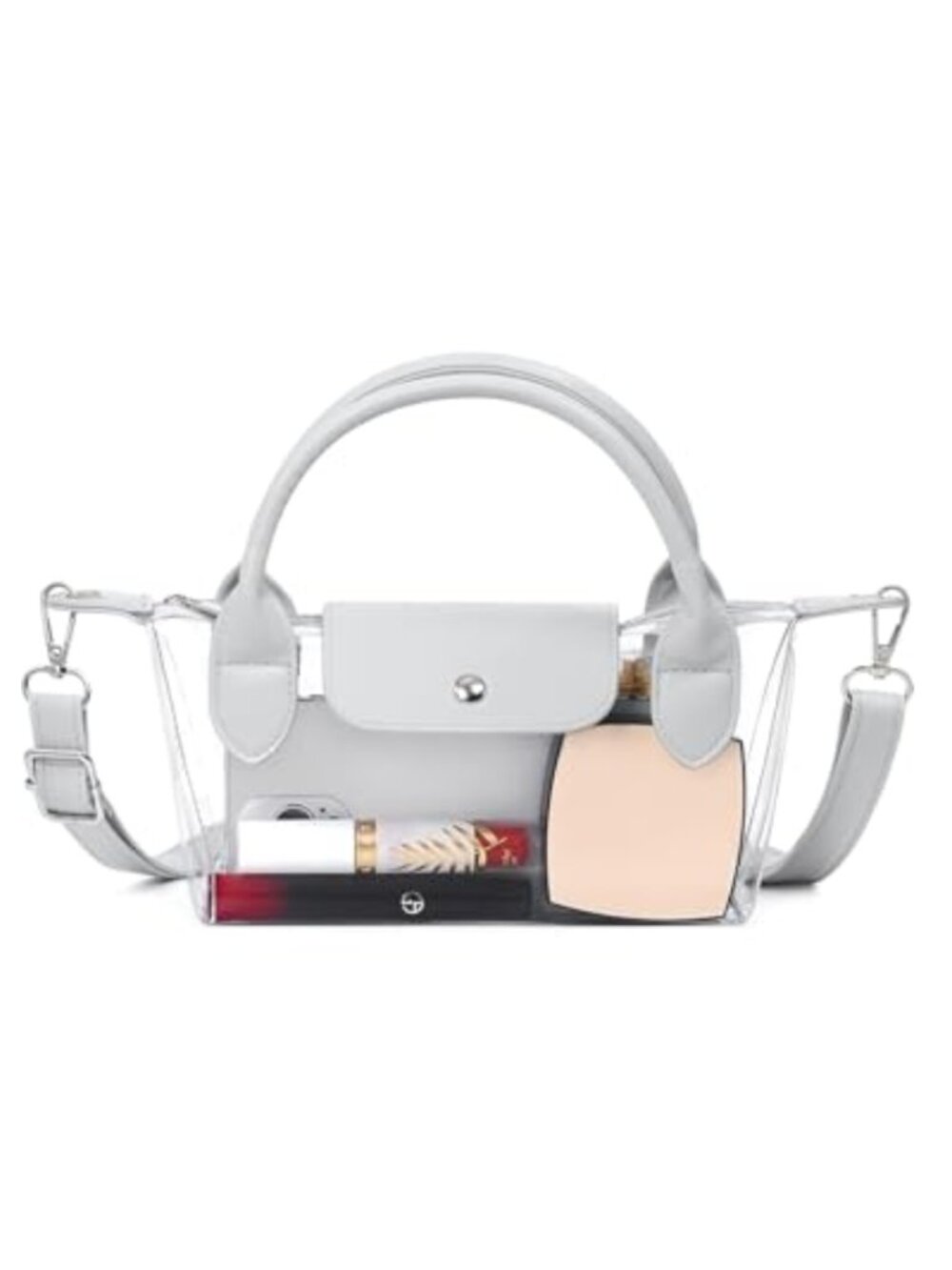 Clear Crossbody Bag Stadium Approved PVC Transparent Handbag